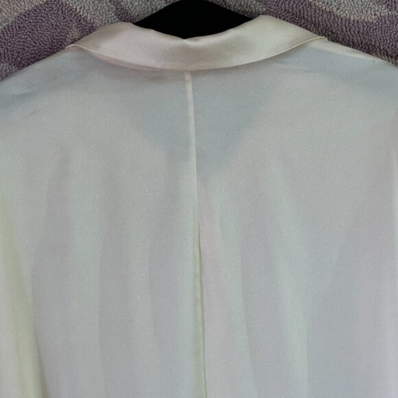 Boston Proper Sz 18 (XL) Womens Blouse Button Up Long Sleeve Light Peach - Picture 5 of 10